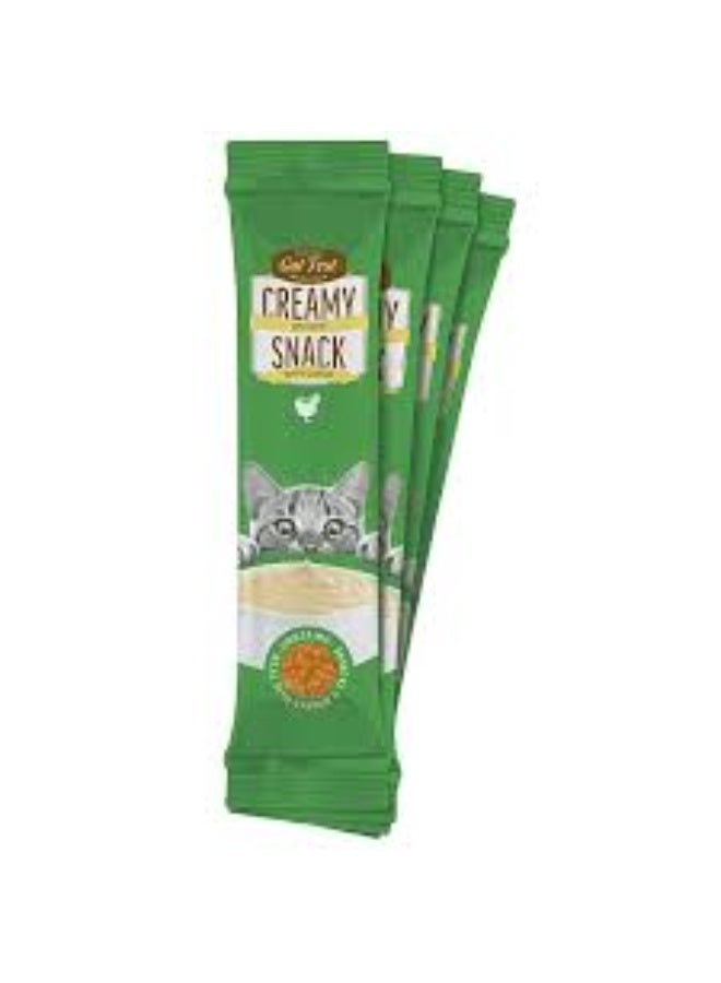 Cat Fest Creamy Snacks Chicken with Caviar 4x10g Soft Cat Treats for Kittens & Adult Cats From Varmacy - Image 2